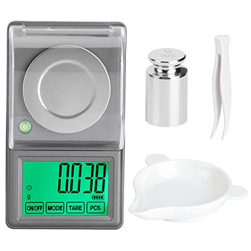 High Precision Digital Jewelry Scale - 0.001g Mini Electronic Milligram Scale with LED Display | Portable & Energy Saving for Gold, Diamonds, Coins | Perfect for Jewelers, Labs & Home Use