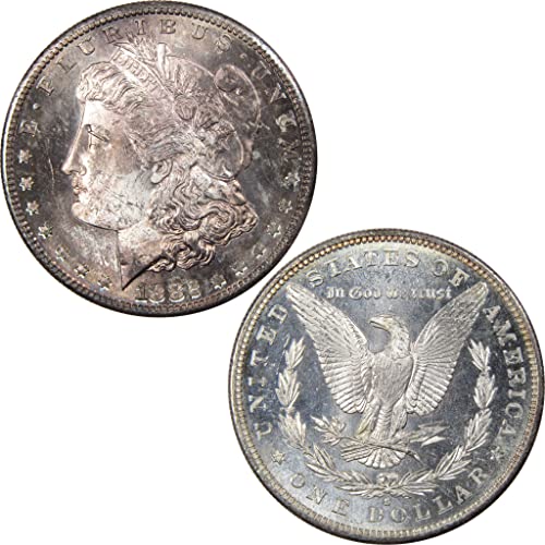 1882 S Morgan Silver Dollar $1 Coin - BU Choice Uncirculated Mint State, 90% Silver, Antique Toned - Perfect for Coin Collectors & Historical Investment
