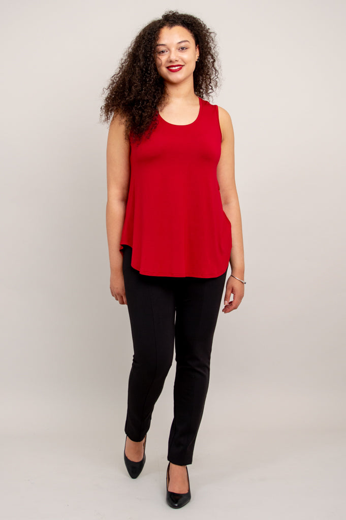 Stylish Jazz Tank Top with Lipstick Print - Soft Bamboo Fabric for Women - Perfect for Casual Wear, Music Festivals & Summer Outfits