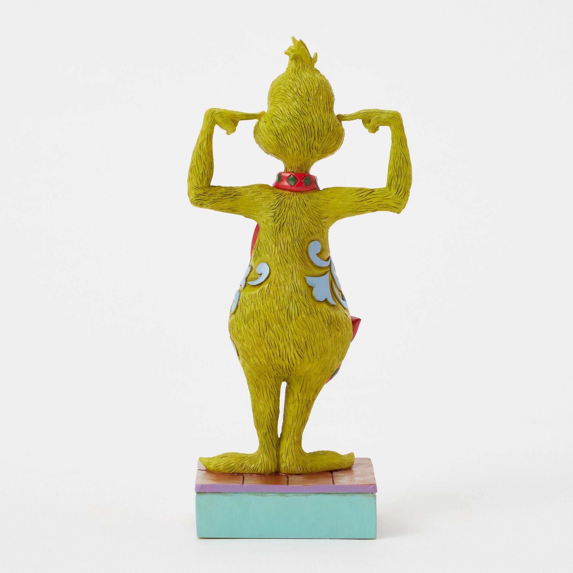 Grinch Plugging His Ears Figurine - Christmas Decor, Holiday Home Decoration, Whoville Collectible - Perfect for Xmas Tree, Mantel & Gift Giving