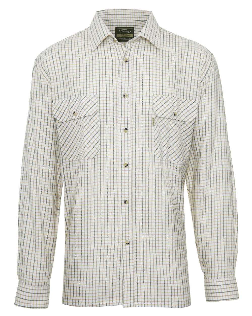 Champion 100% Cotton Tattersall Check Shirt for Men - Classic Plaid Button Down Casual Shirt - Perfect for Office, Outdoors & Everyday Wear