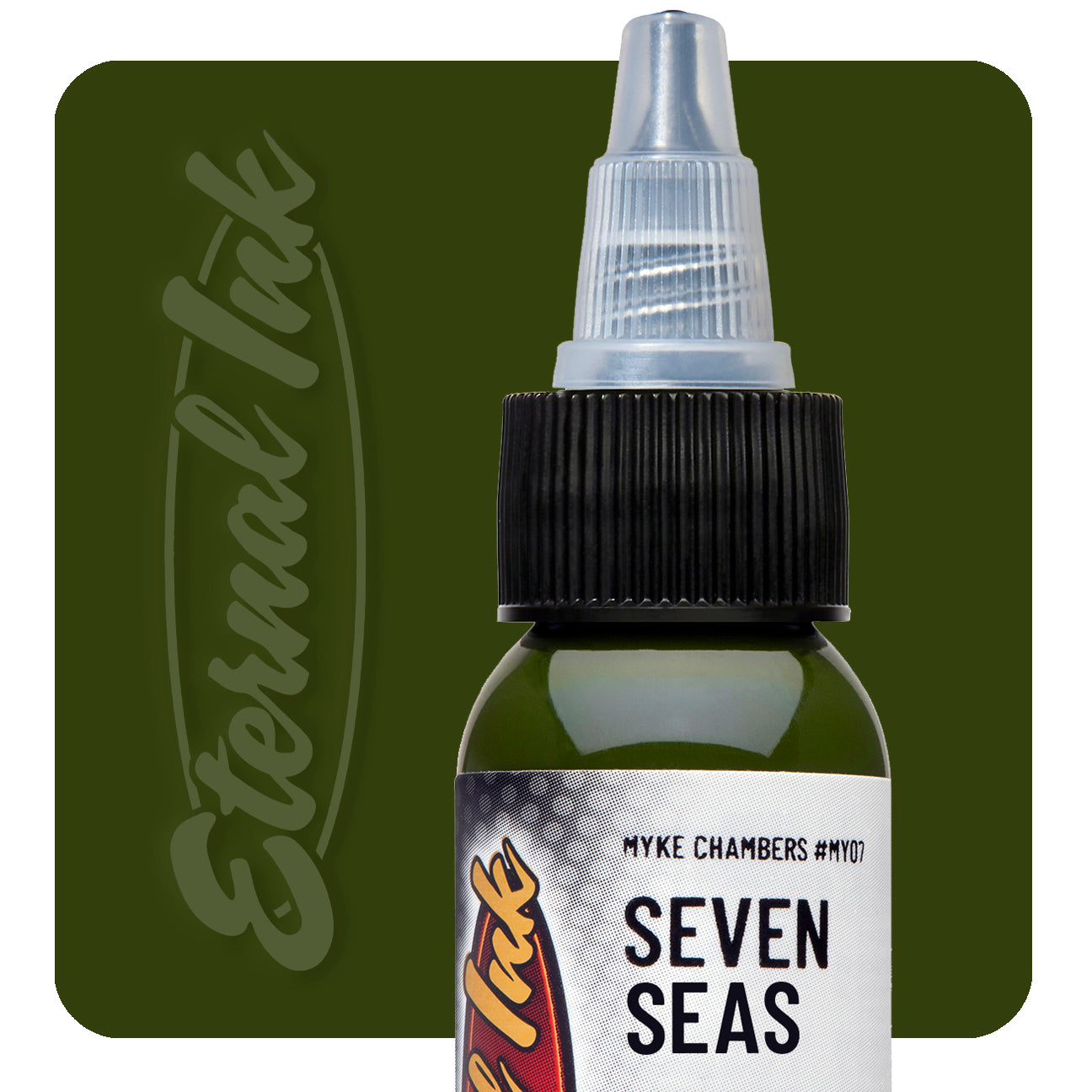 Eternal Myke Chambers Seven Seas Ink 1oz - Premium Tattoo Ink for Professional Artists - Perfect for Sleeves, Traditional & Blackwork Tattoos