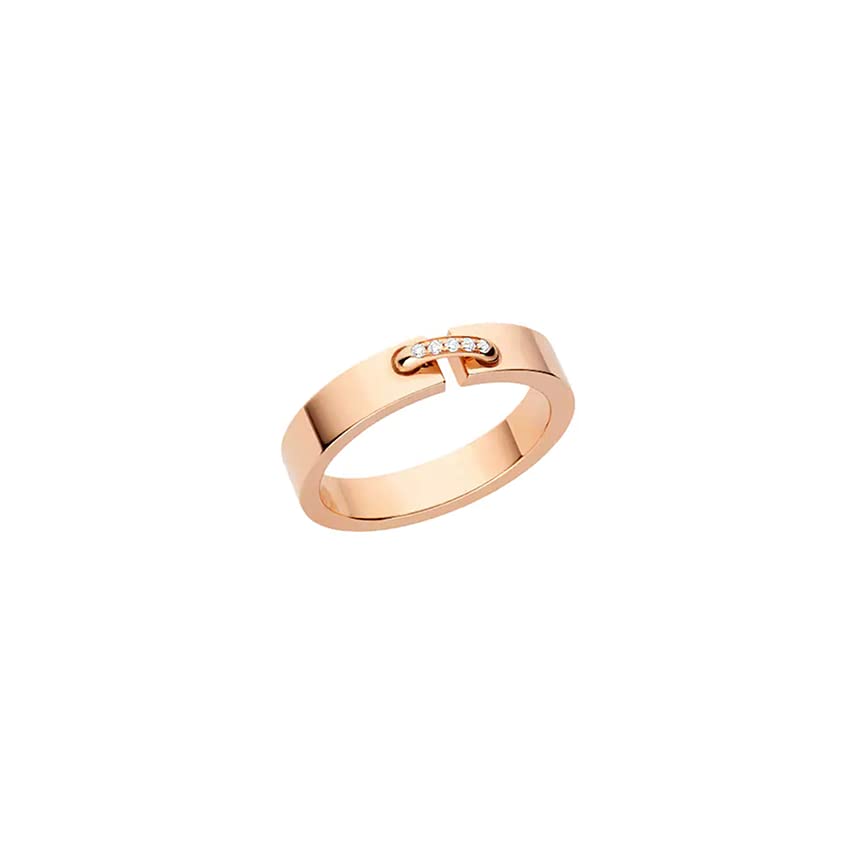 10K Rose Gold Moissanite Wedding Ring for Women - 4mm Comfort Fit Band, Elegant & Simple Design - Perfect for Engagement, Anniversary, and Everyday Wear
