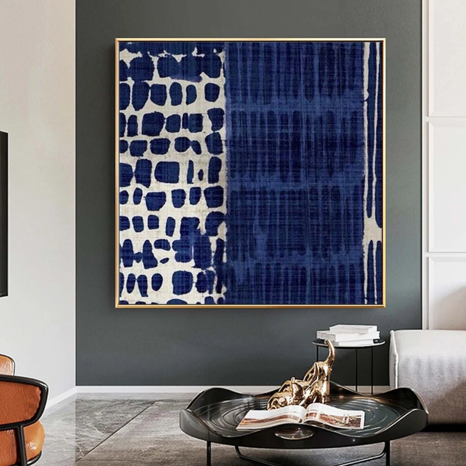 Abstract Painting #AB 333 - Modern Wall Art for Living Room, Bedroom & Office Decor | Large Canvas Artwork for Home & Commercial Spaces
