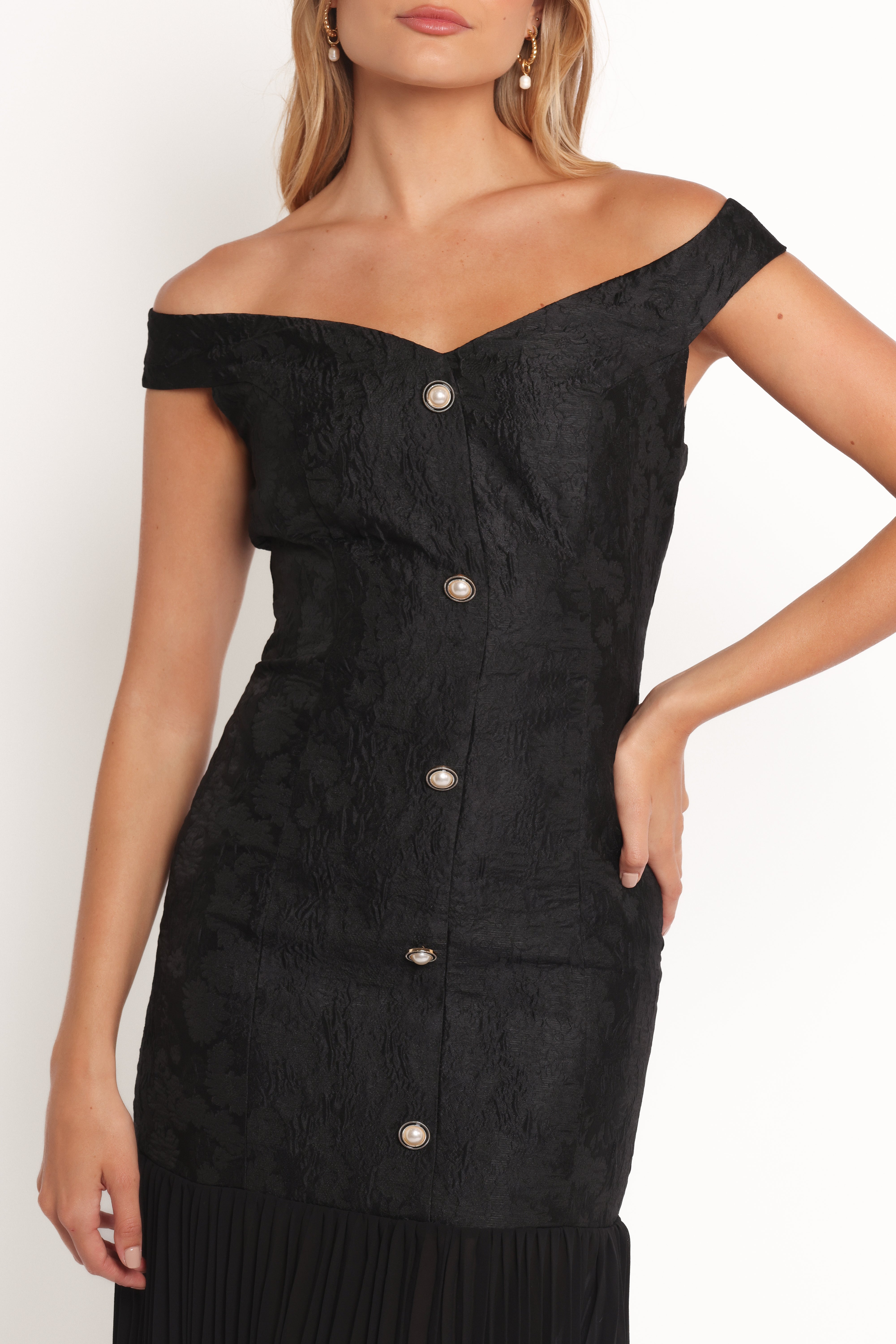 Evelina Black Maxi Dress for Women - Elegant Long Flowy Dress for Summer, Beach, Parties & Special Occasions