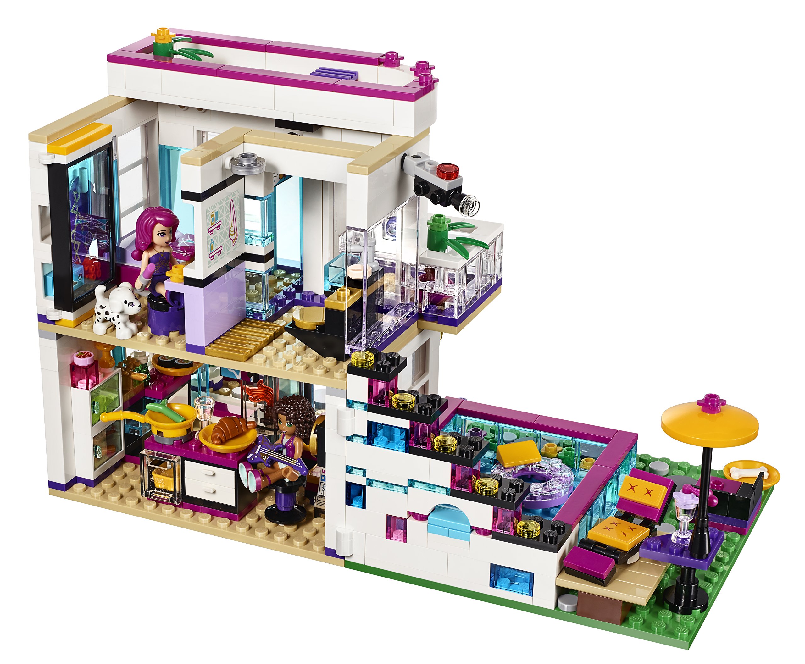 LEGO Friends Livi's Pop Star House Building Kit - 597 Pieces Creative Construction Toy for Kids Ages 6-12 | Perfect for Birthday Gifts & Pretend Play Scenes