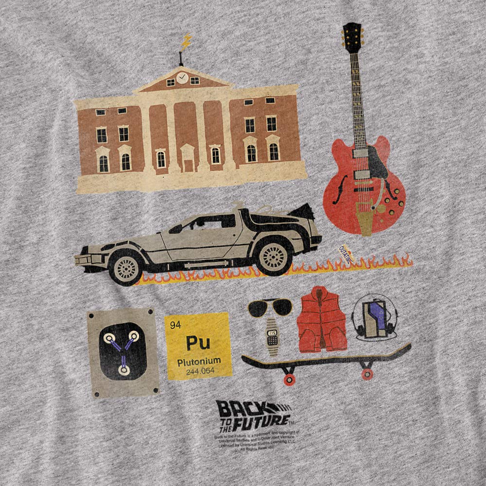 Back to The Future Unisex Adult T-Shirt | Retro Movie Merchandise | Perfect for Cosplay, Gifts & Fan Collections