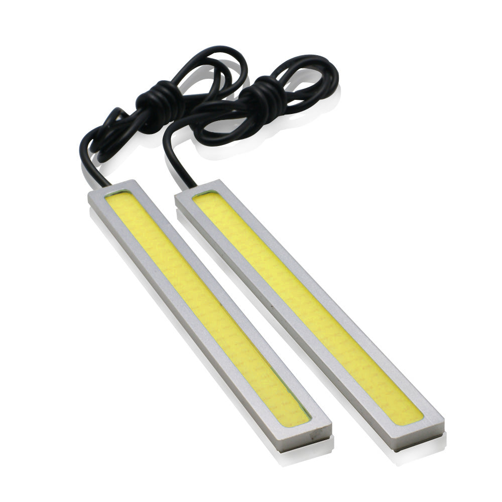 10x 17cm Blue COB LED Car Lights - DRL Fog Daytime Running Lamps Waterproof DC12V Universal Fit - Perfect for Off-Road, Trucks & Night Driving
