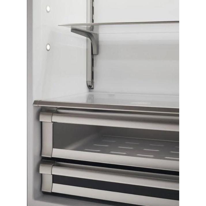 Bertazzoni 36 Inch Built-In Bottom Freezer Refrigerator - 19.6 cu.ft Capacity, Digital Display, Stainless Steel (Model REF36BMBIPLT) - Perfect for Modern Kitchens & Open-Concept Homes