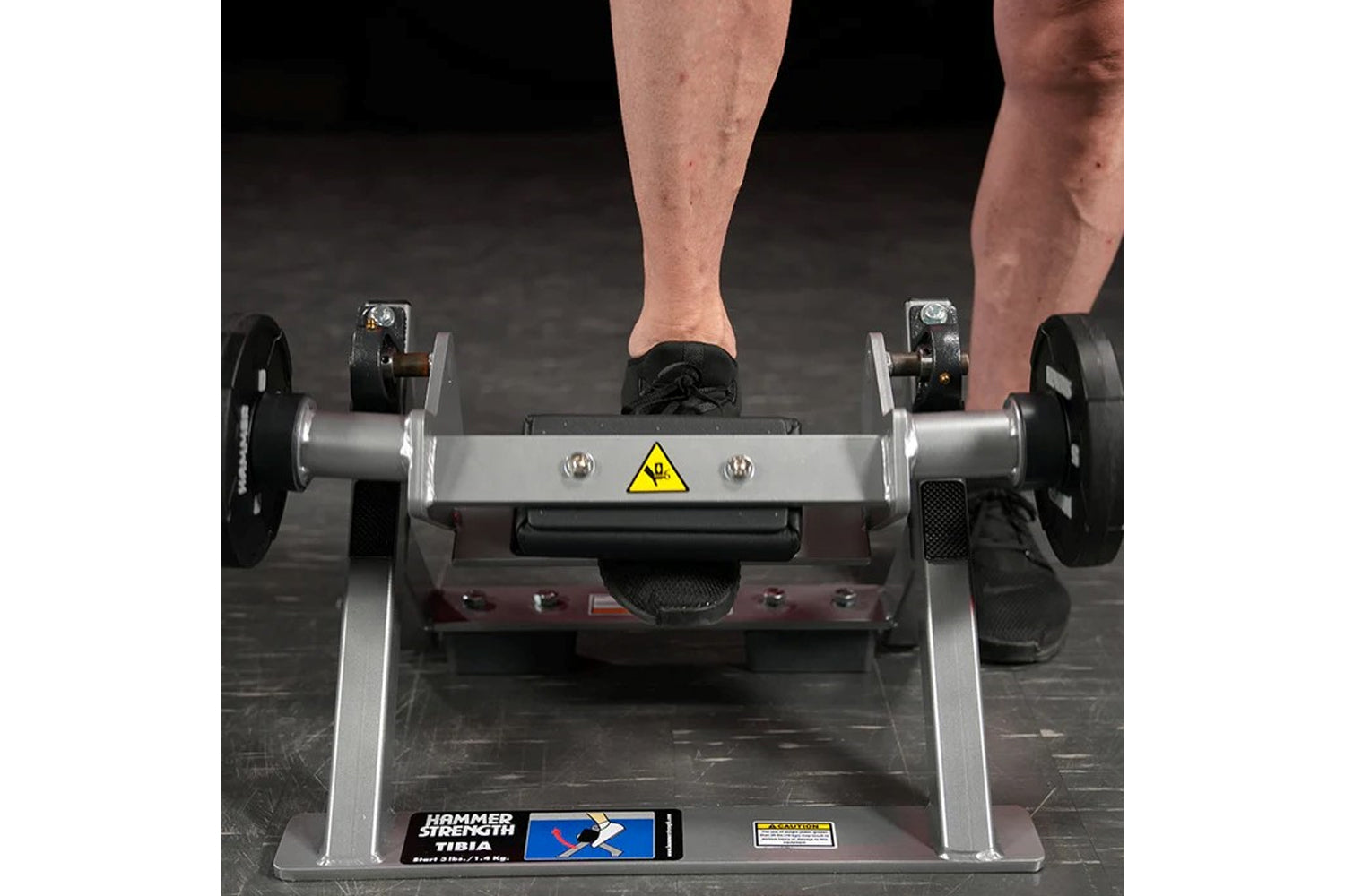 Hammer Strength Plate Loaded Tibia Dorsi Flexion Bench Machine - Professional Leg Exercise Equipment for Home & Gym - Perfect for Calf Strengthening and Rehabilitation Training