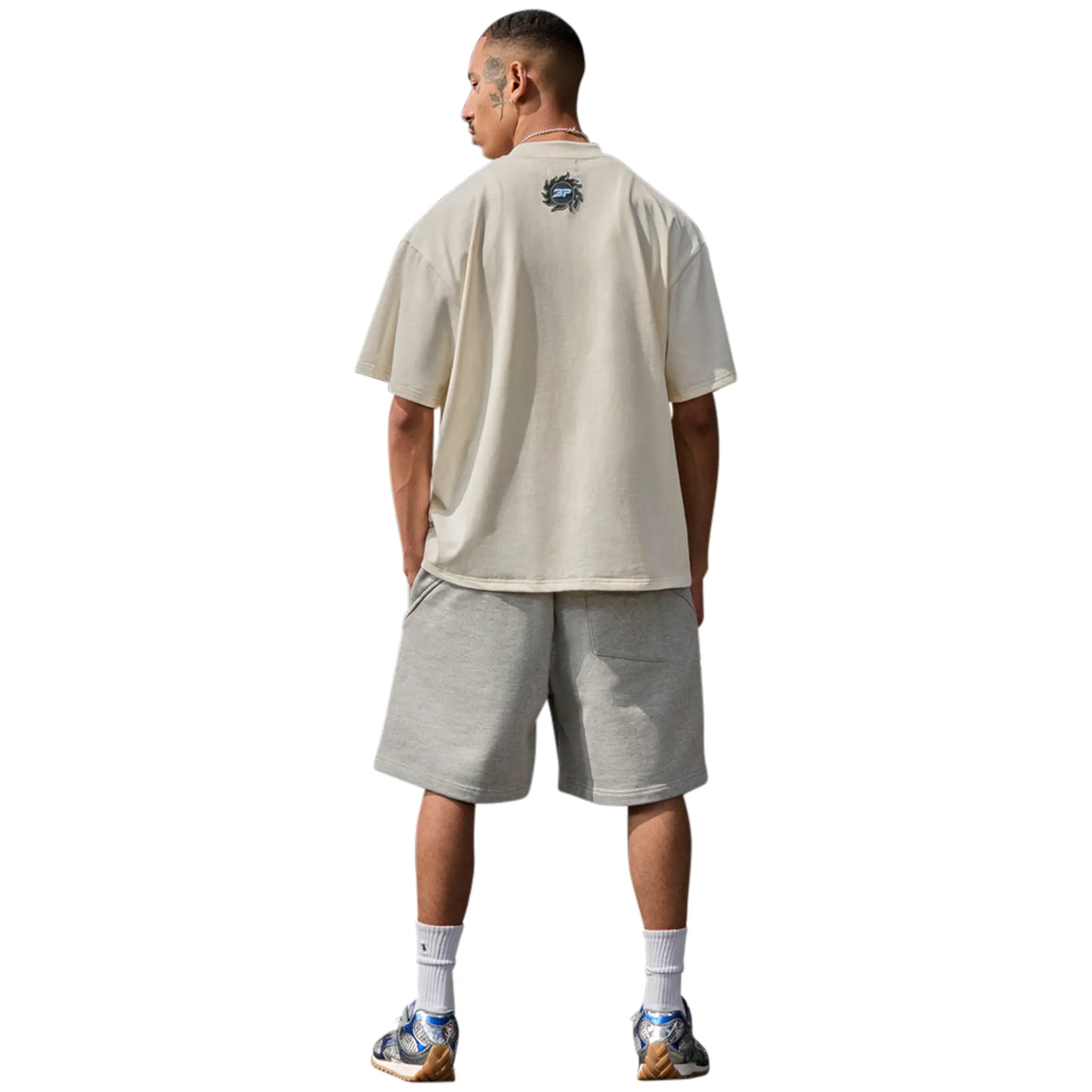 Broken Planet Stargazing Vanilla White T-Shirt for Men | Soft Cotton Graphic Tee | Perfect for Astronomy Lovers & Night Sky Viewing