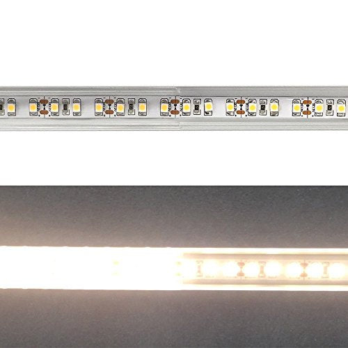 Black LED Profile U02 9x17mm U-Shaped Aluminum Channel System for Cabinet Lighting, Shelf Illumination & Home Decor