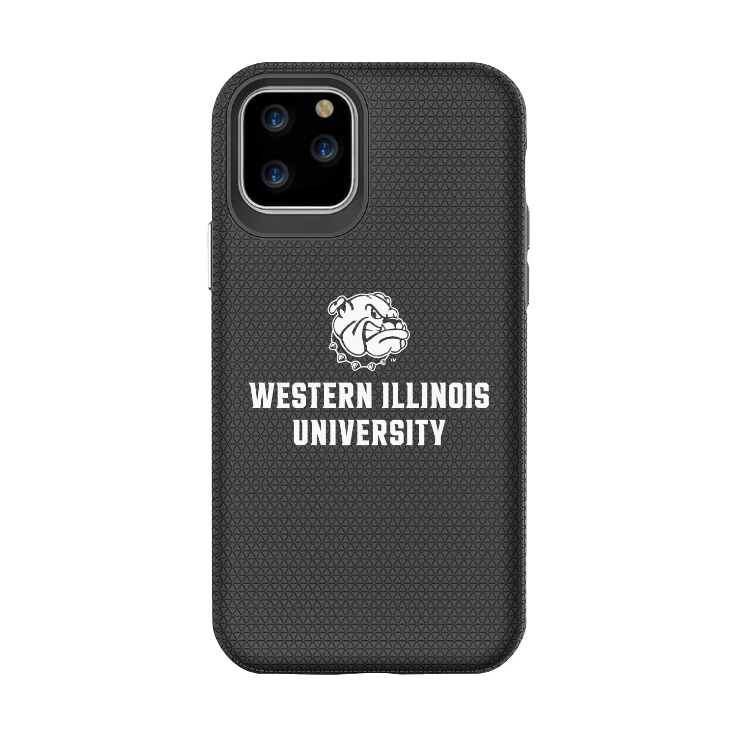 OTM Essentials Rugged Tough Shell Phone Case for iPhone 13 Pro Max - Shockproof Protective Cover with Premium Grip (Black) - Perfect for Western Illinois University Students & Outdoor Activities