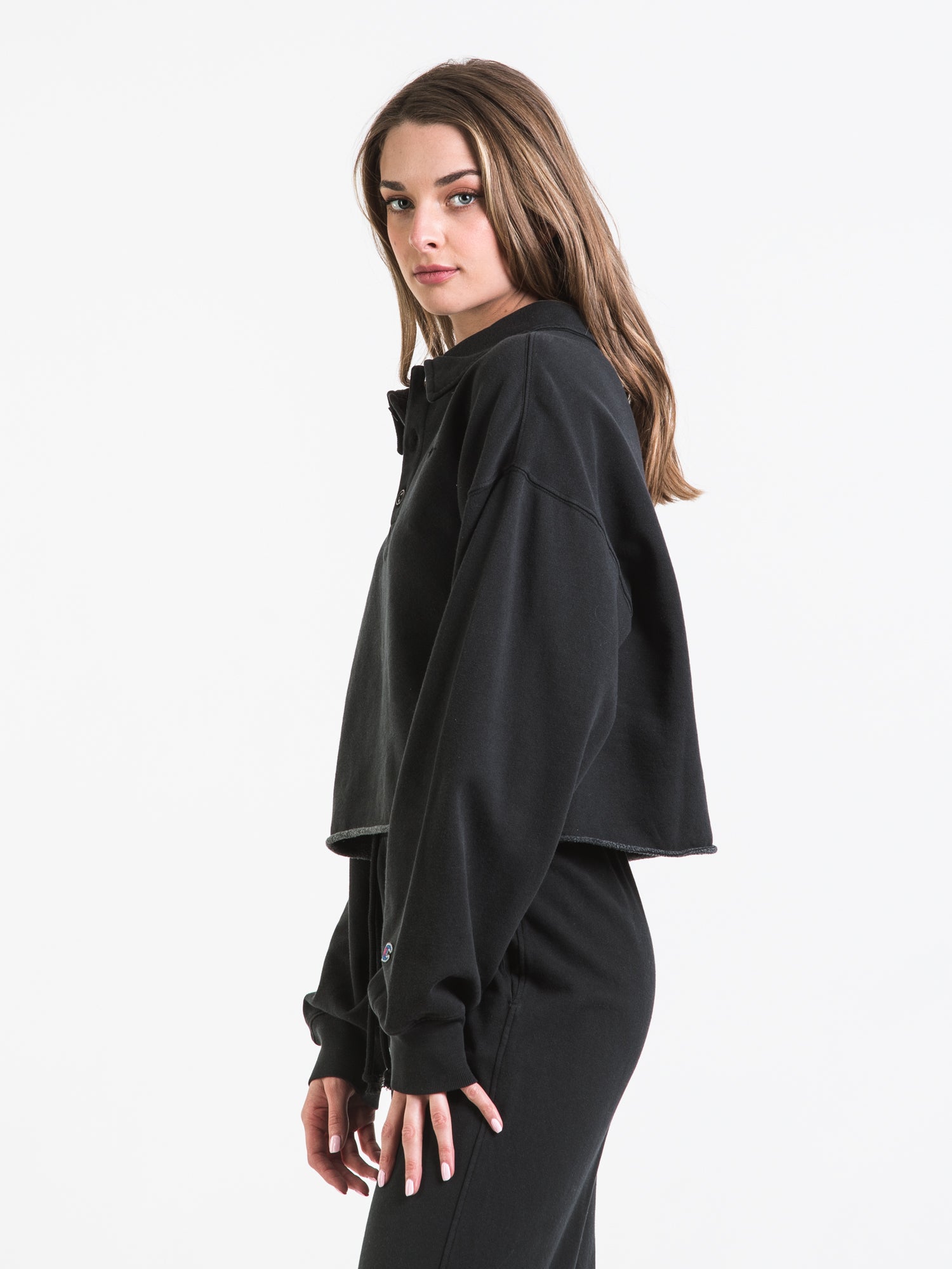 Champion Lightweight Fleece Cropped Polo for Women & Men - Soft & Comfortable Pullover for Casual Wear, Workout & Outdoor Activities - Clearance Sale