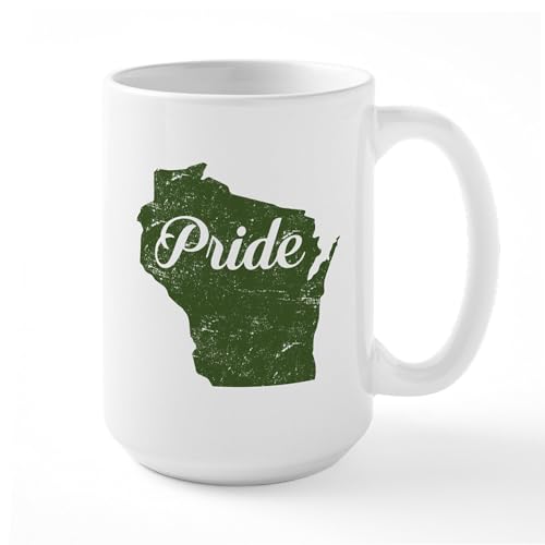 White - Wisconsin Pride Large Mug
