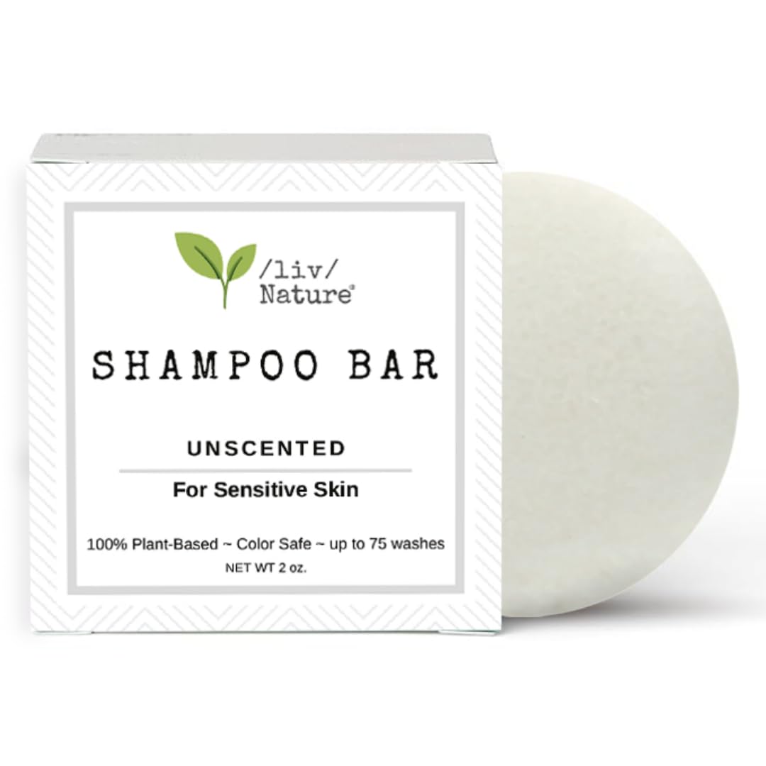 Fragrance Free Shampoo Bar & Rice Shampoo Bar with Lemon and Gardenia Scents | Natural, Non-Toxic, Eco-Friendly Hair Cleansing Bars for Sensitive Scalp | Perfect for Travel, Camping & Zero Waste Lifestyle