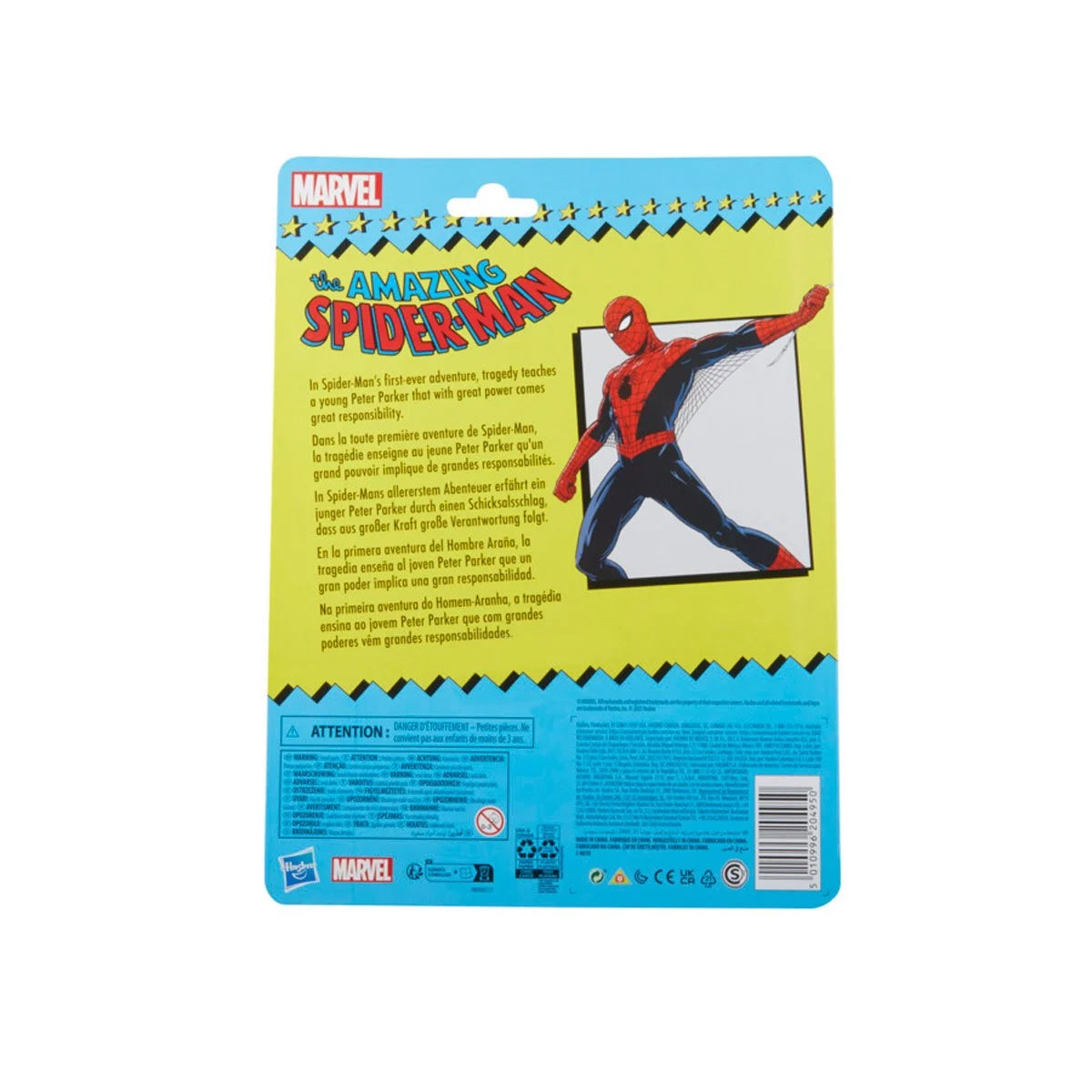 Hasbro Marvel Legends Series: The Amazing Spider-Man Retro Collection 6-Inch Action Figure - Collectible Toy for Superhero Fans & Display