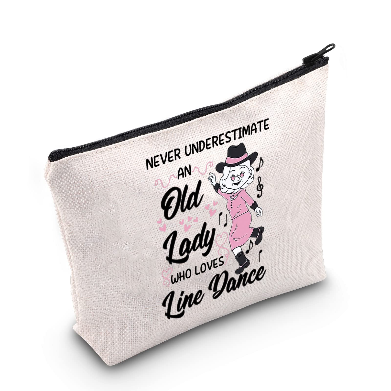 Choreography Line Dance Cosmetic Bag - Best Gift for Grandma, Line Dancing Enthusiasts, UK Inspired Design, Perfect for Dance Classes & Travel