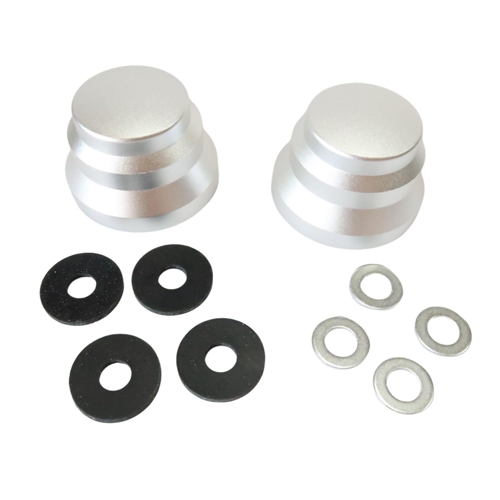 High-Quality Strut Tower Caps for Dodge Challenger & Charger | Perfect Fit Replacement #77072464 | Silver Finish | Enhances Engine Bay Appearance & Protects Strut Mounts