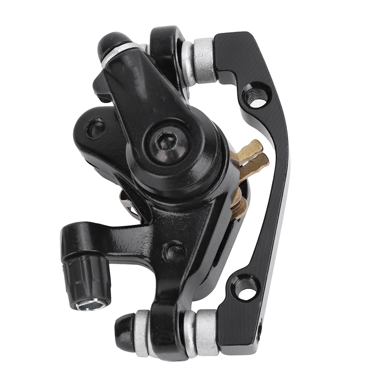 Premium Universal Black Aluminum Disc Brake Calipers for Electric Bikes - Front & Rear Mechanical Brake Set with Mounting Screws - Perfect for E-Bike Upgrades, Mountain Bikes & Commuter Cycling Accessories