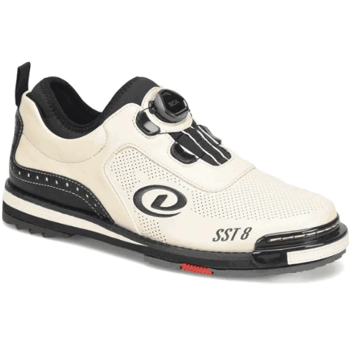 Dexter Men's SST 8 BOA MC Parchment/Black Bowling Shoes - Lightweight Performance Shoes for Professional & League Bowlers - Perfect for Bowling Tournaments & Casual Play