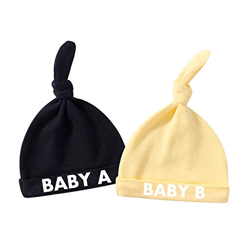 Black Yellow Baby Hat