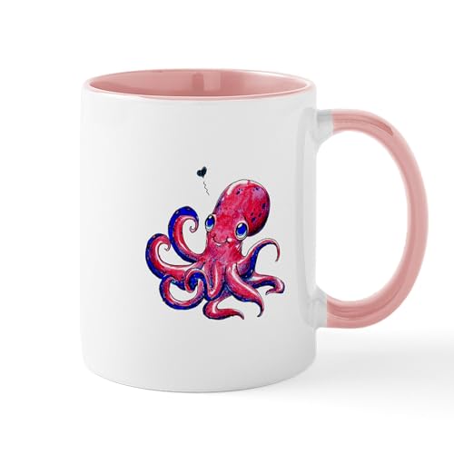 White/Pink Inside - Squid Love Mug