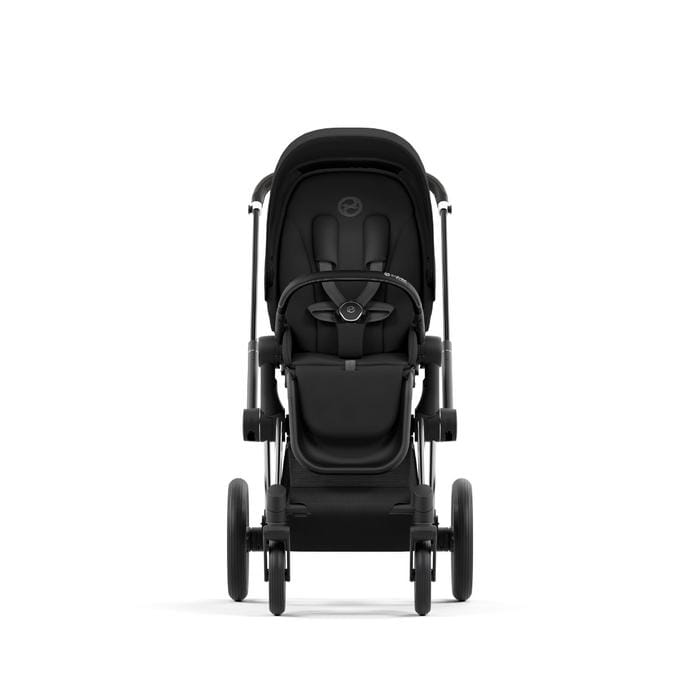 Cybex Priam 4 Complete Stroller - Chrome/Black Luxury Baby Stroller with All-Wheel Suspension | Perfect for City Walks, Travel & Everyday Use