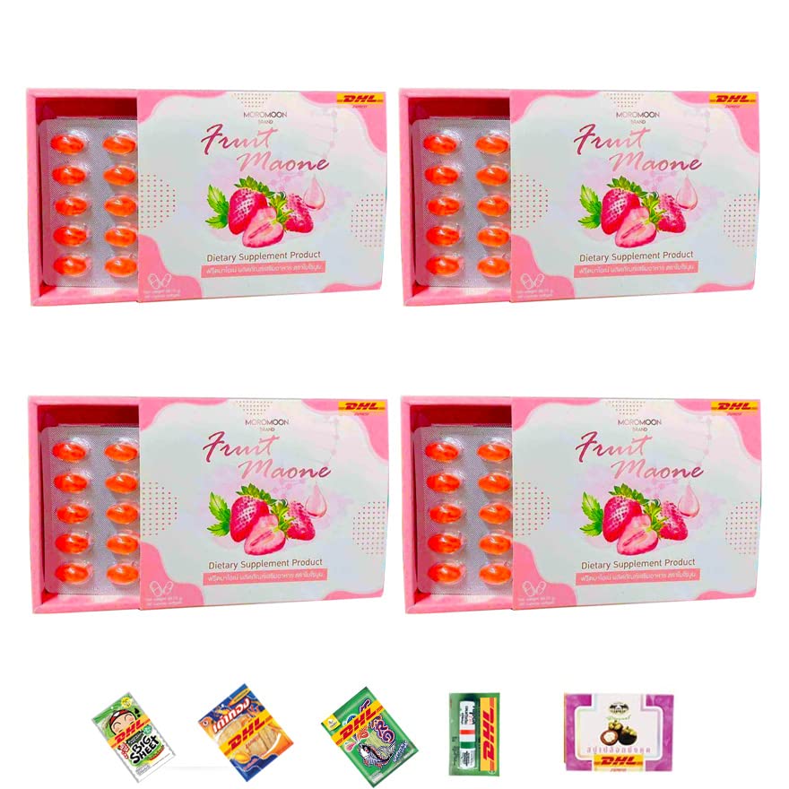 Premium Collagen Face Mask Set - 60x Anti-Aging Wrinkle Treatment with Fruit Extracts | Pack of 4 | DHL Express Shipping | Free Tomato Facial Mask Gift | Perfect for Daily Skincare Routine & Spa Night