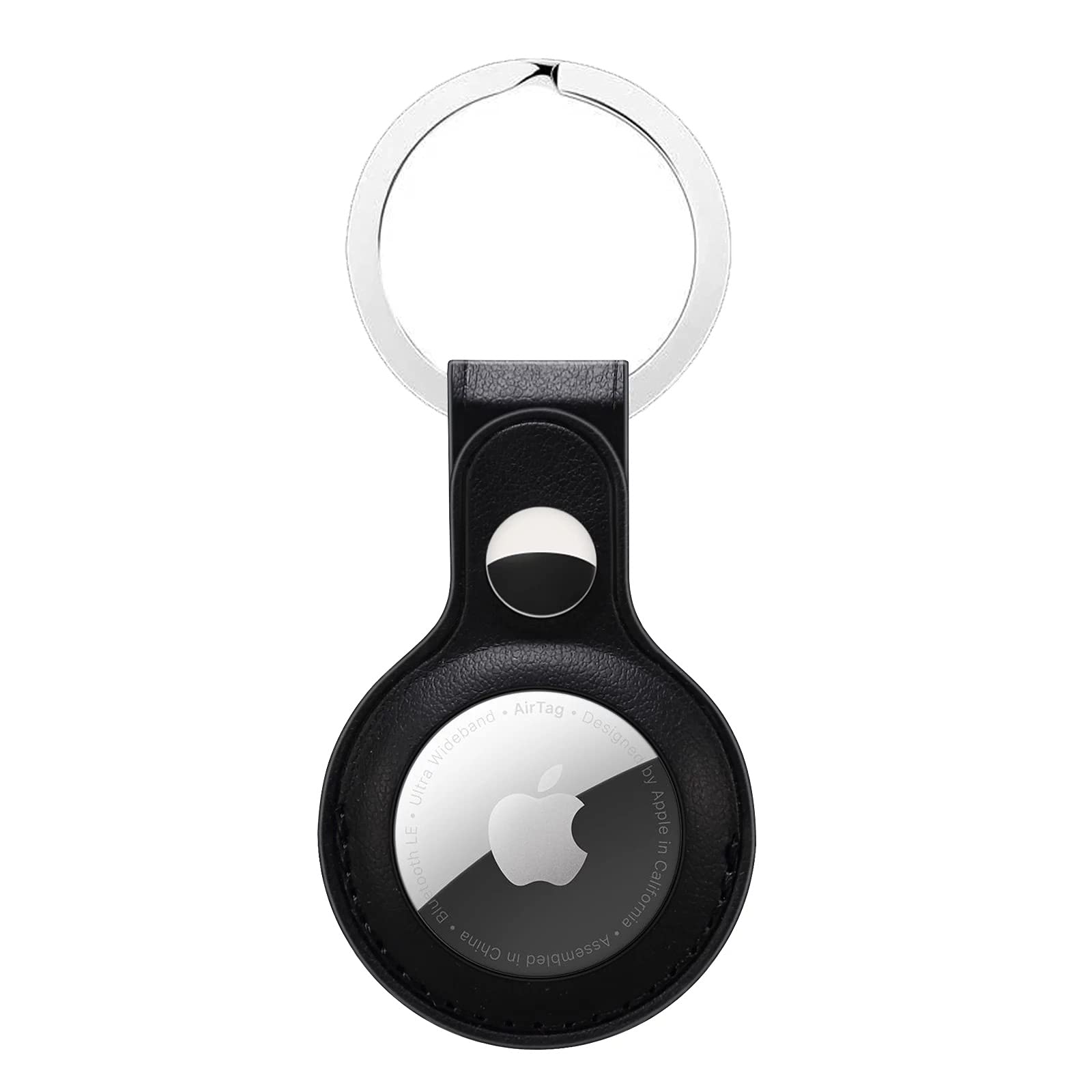 Premium Leather Keychain Holder for Apple AirTag - Durable Key Ring Accessory for Airtag | Perfect for Keys, Bags & Travel Essentials