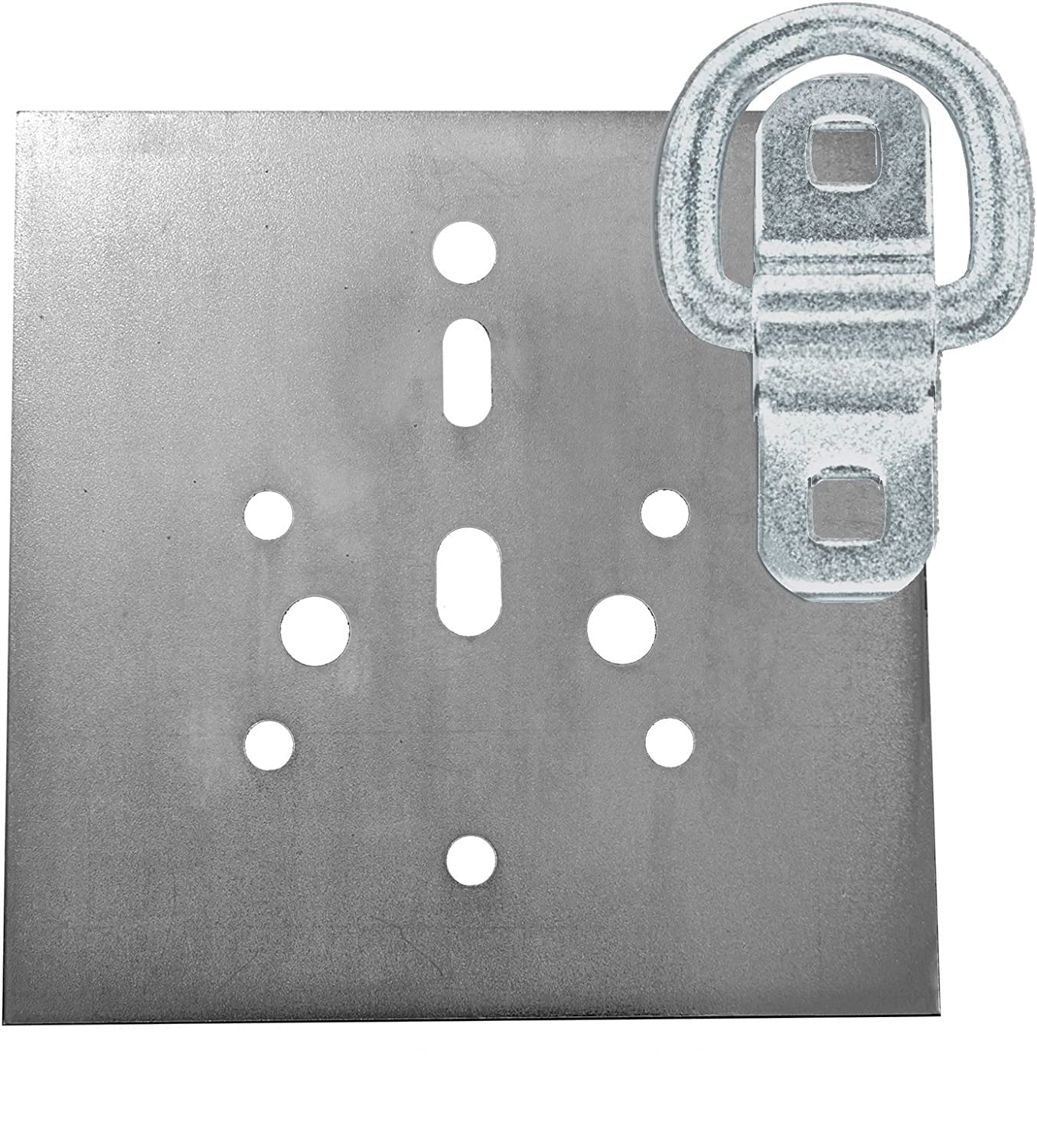 Heavy Duty USA Tiedown Anchors with Backing Plates - 6,000 lb Capacity Surface Mount D-Ring (4-Pack) - Perfect for Truck Beds, Trailers & Cargo Securing