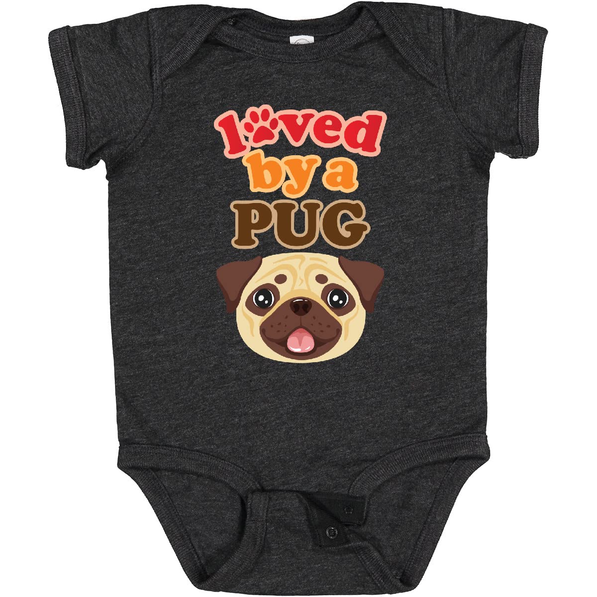 Inktastic Cute Pug Dog Baby Bodysuit - Adorable Puppy Gifts for Newborns & Infants - Perfect for Birthdays, Baby Showers & Photo Shoots