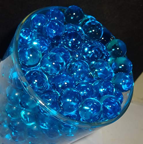 Deco Water Beads - Premium Peacock Blue Vase Filler for Weddings, Home Decor & DIY Candle Holders | Sensory Play, Floral Arrangements & Event Centerpieces