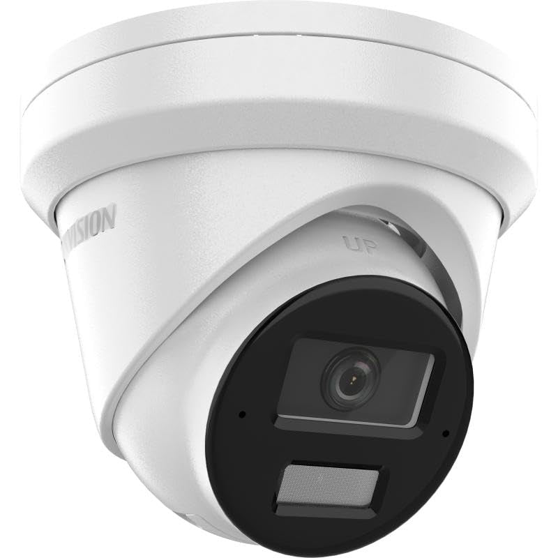 Hikvision DS-2CD2383G2-LI2U 8MP Outdoor Turret Security Camera with Smart Hybrid Light, AcuSense Technology, PoE, Micro SD Slot & Built-in Microphone - Ideal for Home Security, Business Surveillance & Night Monitoring