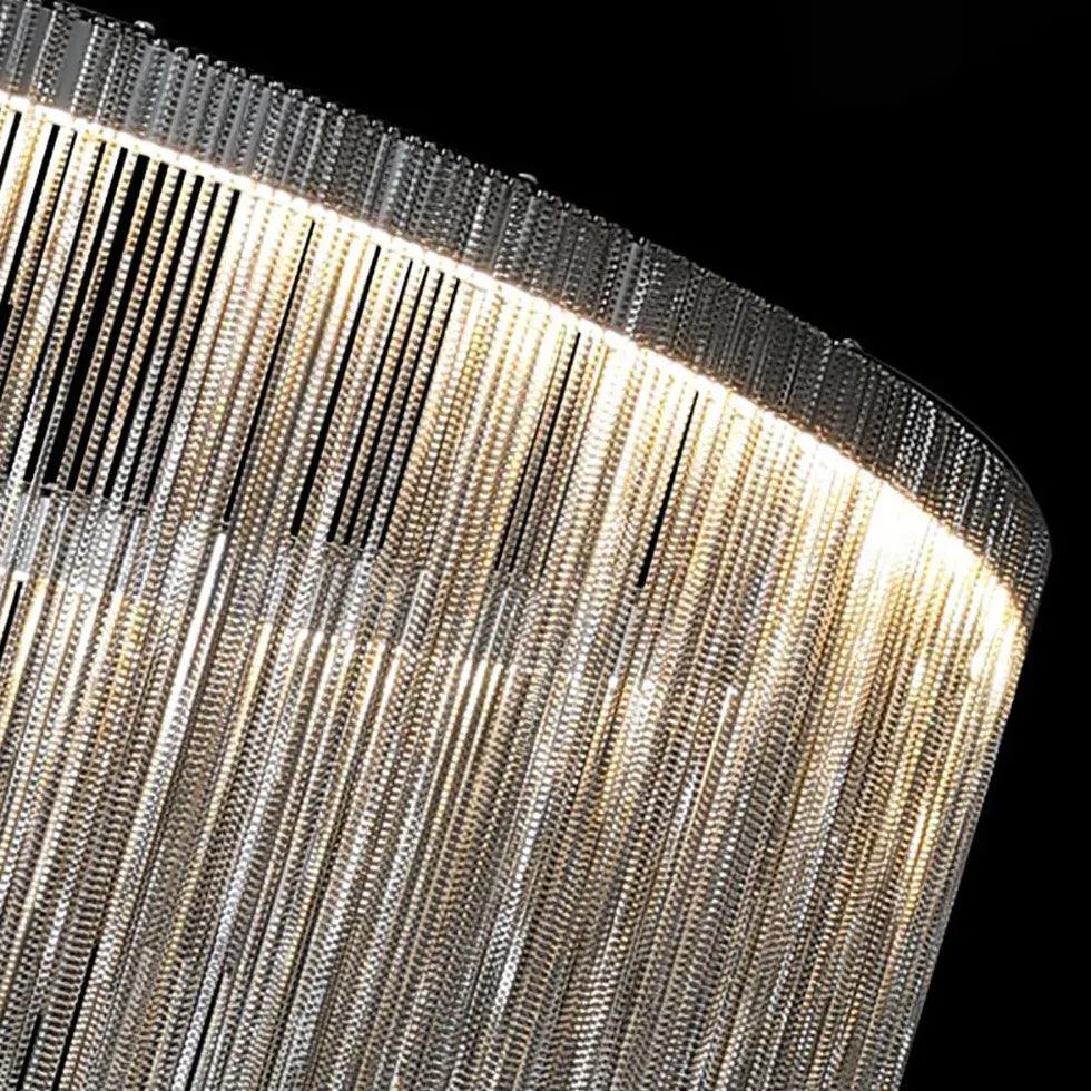 Elegant Silver Tassel Wall Sconce - Modern Bedroom Lighting Fixture for Home Decor | Perfect for Bedroom, Living Room & Dorm Room Ambience