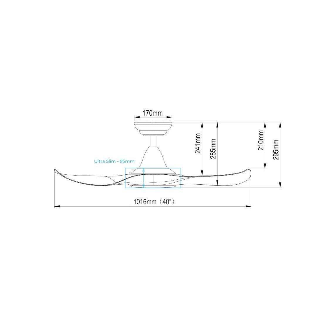Efenz Isabel 403 40 LED Ceiling Fan with Light - Perfect for Living Room, Bedroom & Outdoor Spaces