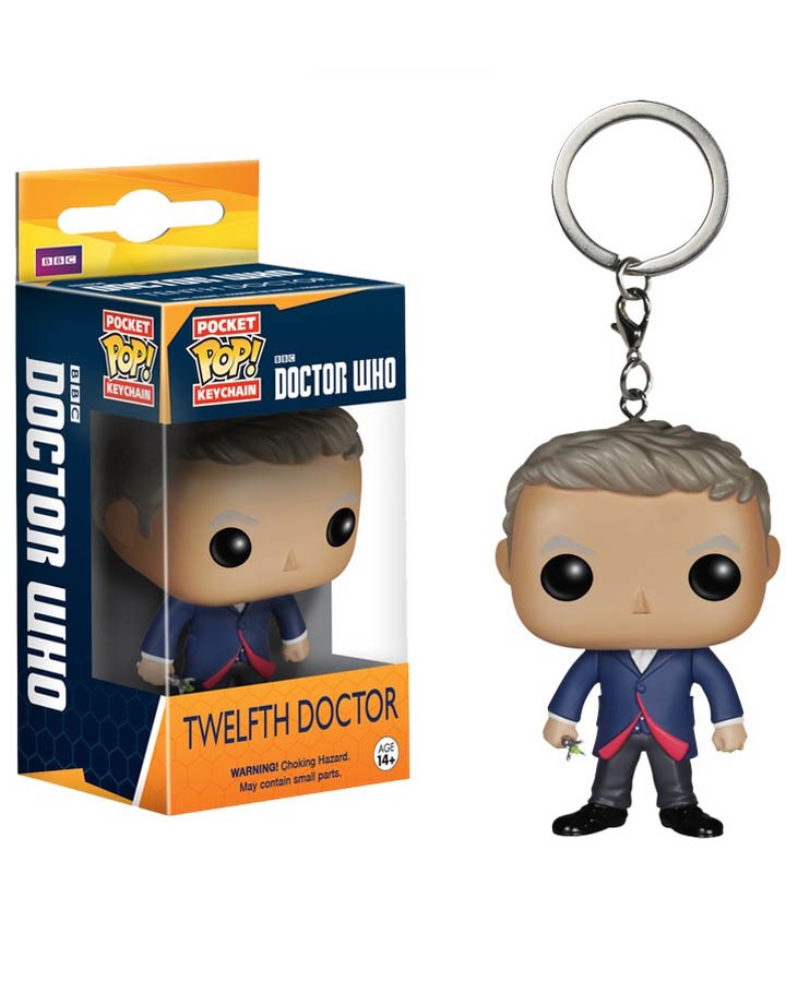 12th Doctor Who Pop Vinyl Key Ring - Funko Pop Collectible Keychain for Fans - Perfect for Backpacks, Keys & Gifts