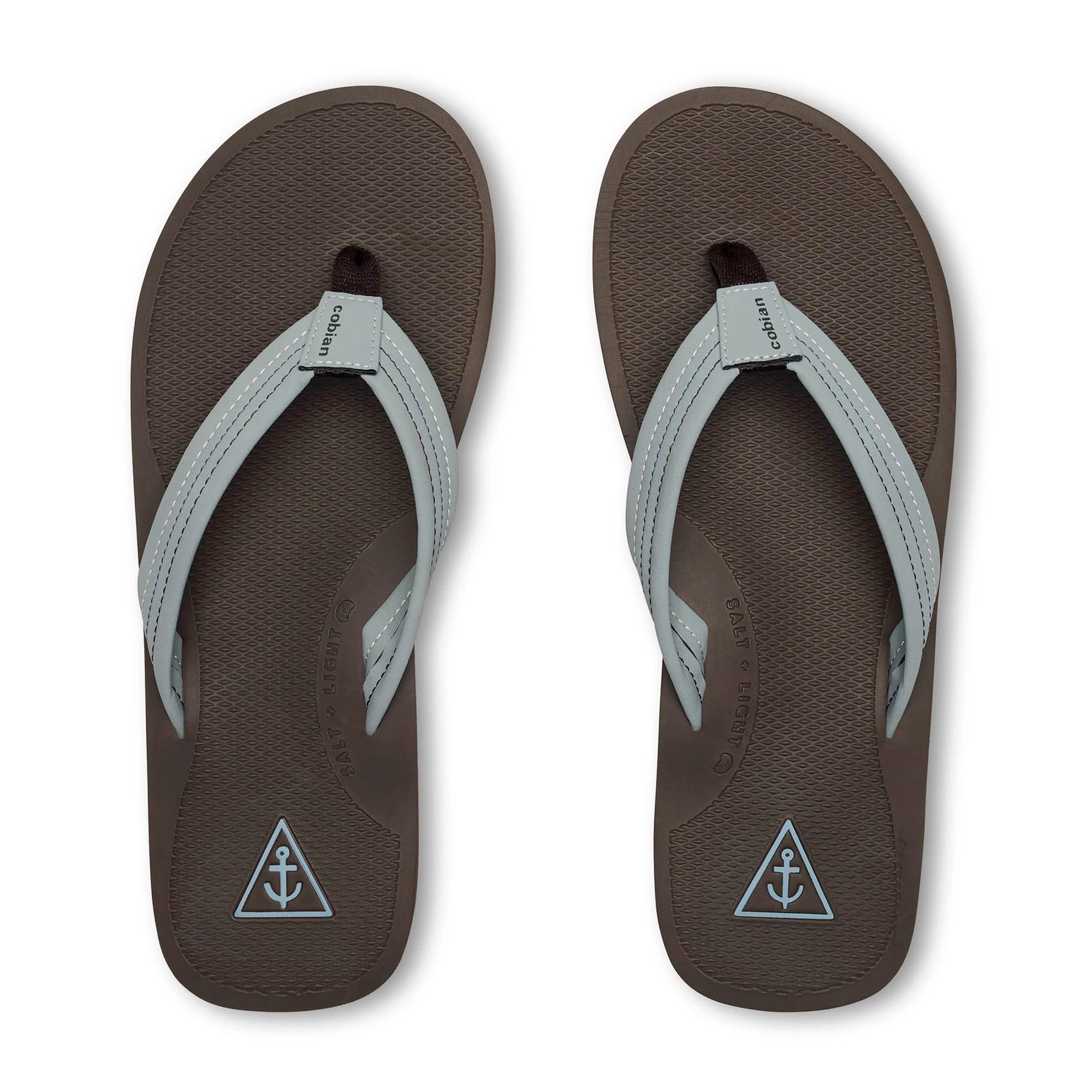 Cobian Anchor Men's Comfortable Beach Sandals - Lightweight & Durable Blue Outdoor Footwear for Walking, Travel & Summer Vacations