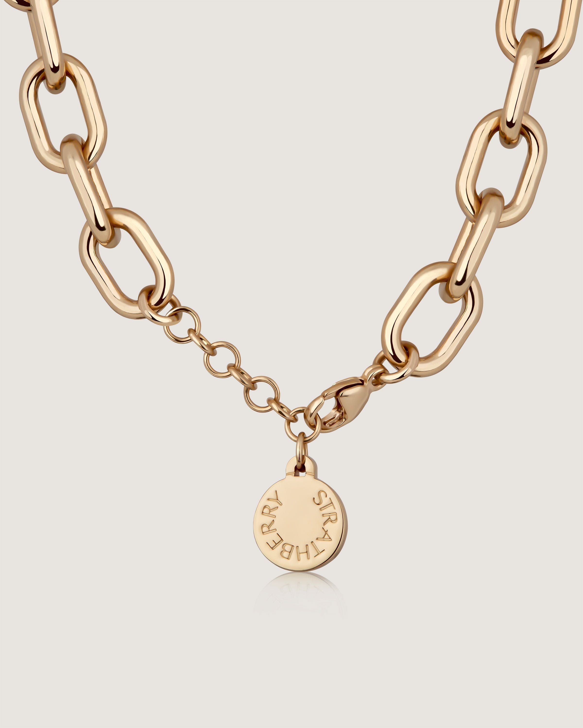 22K Gold Plated Pearl Link Necklace for Women - Elegant Layering Jewelry for Weddings, Parties & Special Occasions