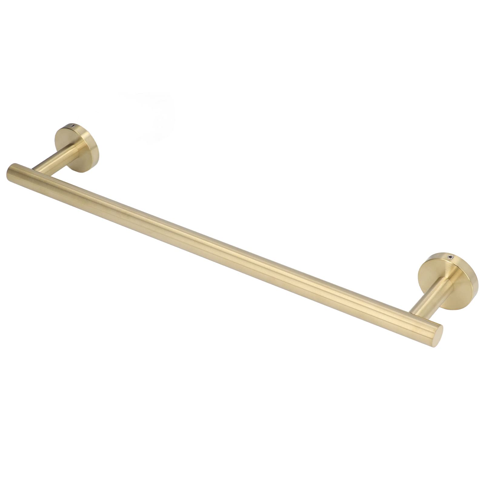 Premium Gold Stainless Steel Towel Holder - Wall Mounted Bathroom & Kitchen Towel Rack with Easy Installation for Home, Spa, Hotel (Indoor Use) - Pokerty9