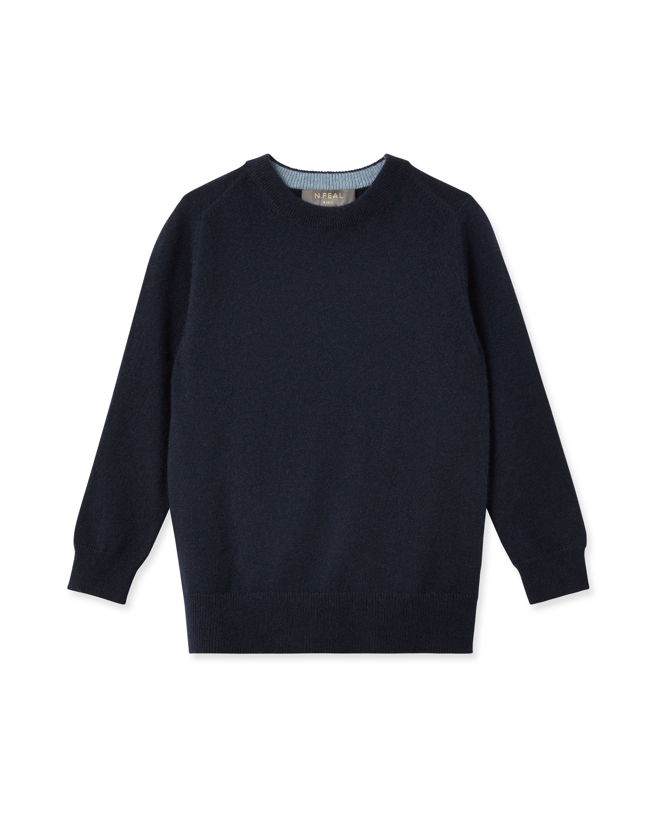 Premium Boys Cashmere Sweater - Soft Round Neck Navy Blue Pullover for Kids | Perfect for School, Playdates & Winter Outfits