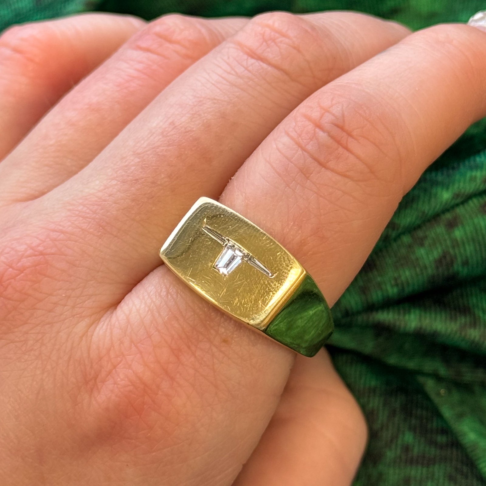0.27ctw Diamond Bull Ring for Men - Size 9 Solid Gold Statement Jewelry - Perfect for Gifts, Weddings & Special Occasions