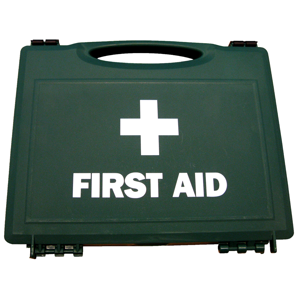 Medium Green Plastic First Aid Kit - Compact Emergency Medical Supply Box for Home, Car, Camping & Outdoor Adventures