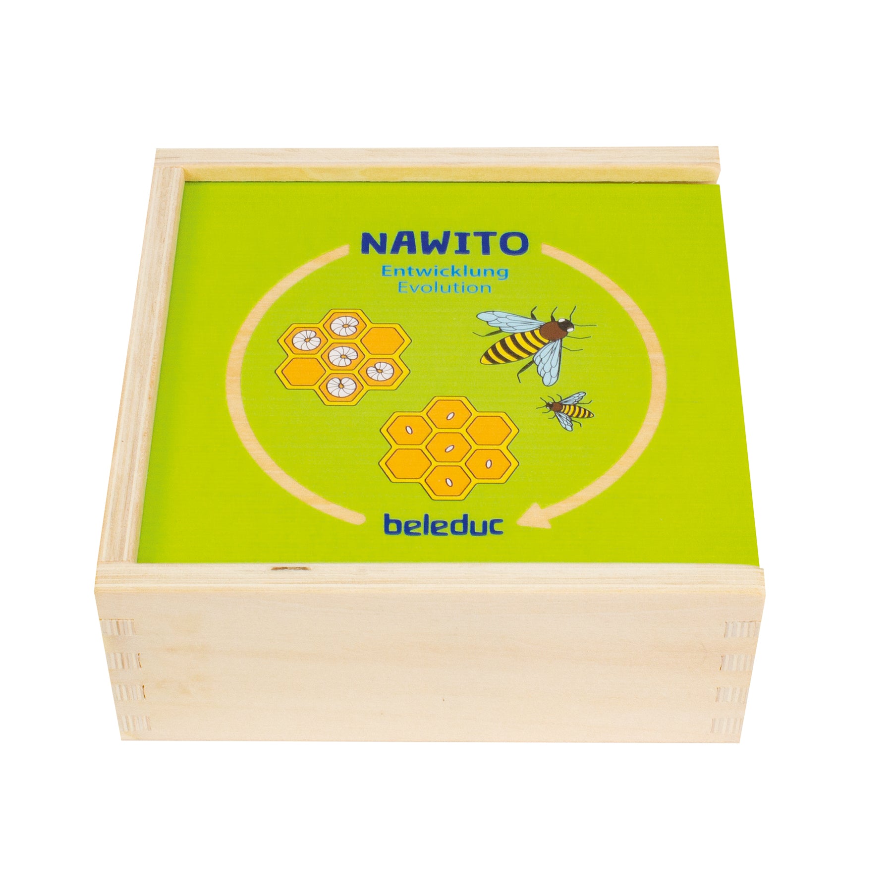 Beleduc Nawito 10 Pack Evolution Wooden Puzzles - 30 Piece Educational Toy for Kids | Perfect for Preschool Learning, Montessori Activities & Family Game Night