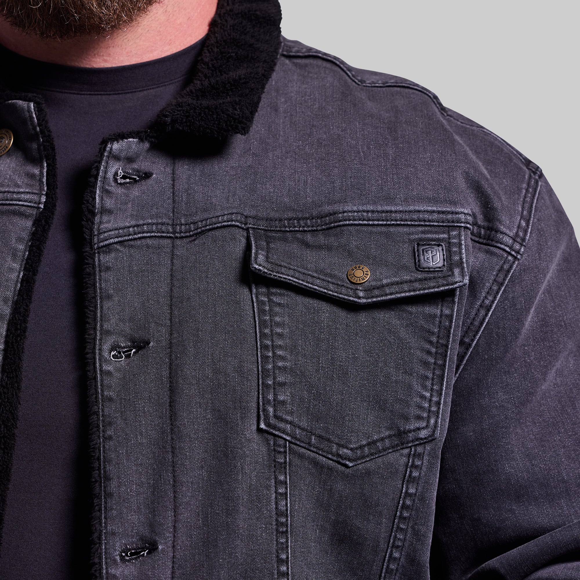 Men's FLEX Stretchy Pioneer Jacket 2.0 - Vintage Grey Wash Waterproof Windbreaker for Hiking & Outdoor Adventures