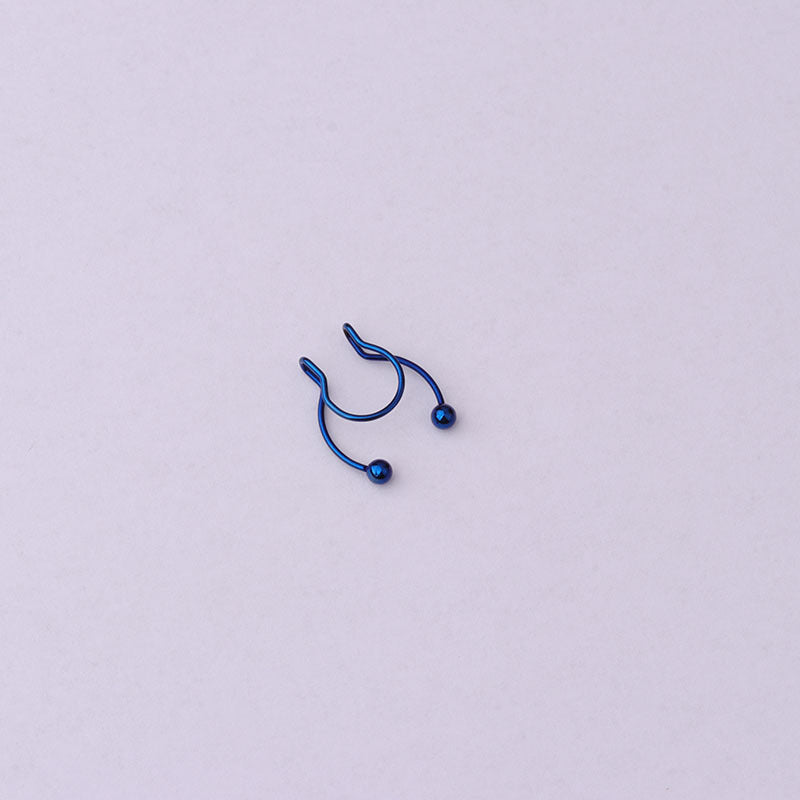 20G Surgical Steel Hypoallergenic No Piercing Nose Ring - Comfortable Fake Nose Hoop for Sensitive Skin | HSPJ348 | Perfect for Work, Parties & Everyday Wear
