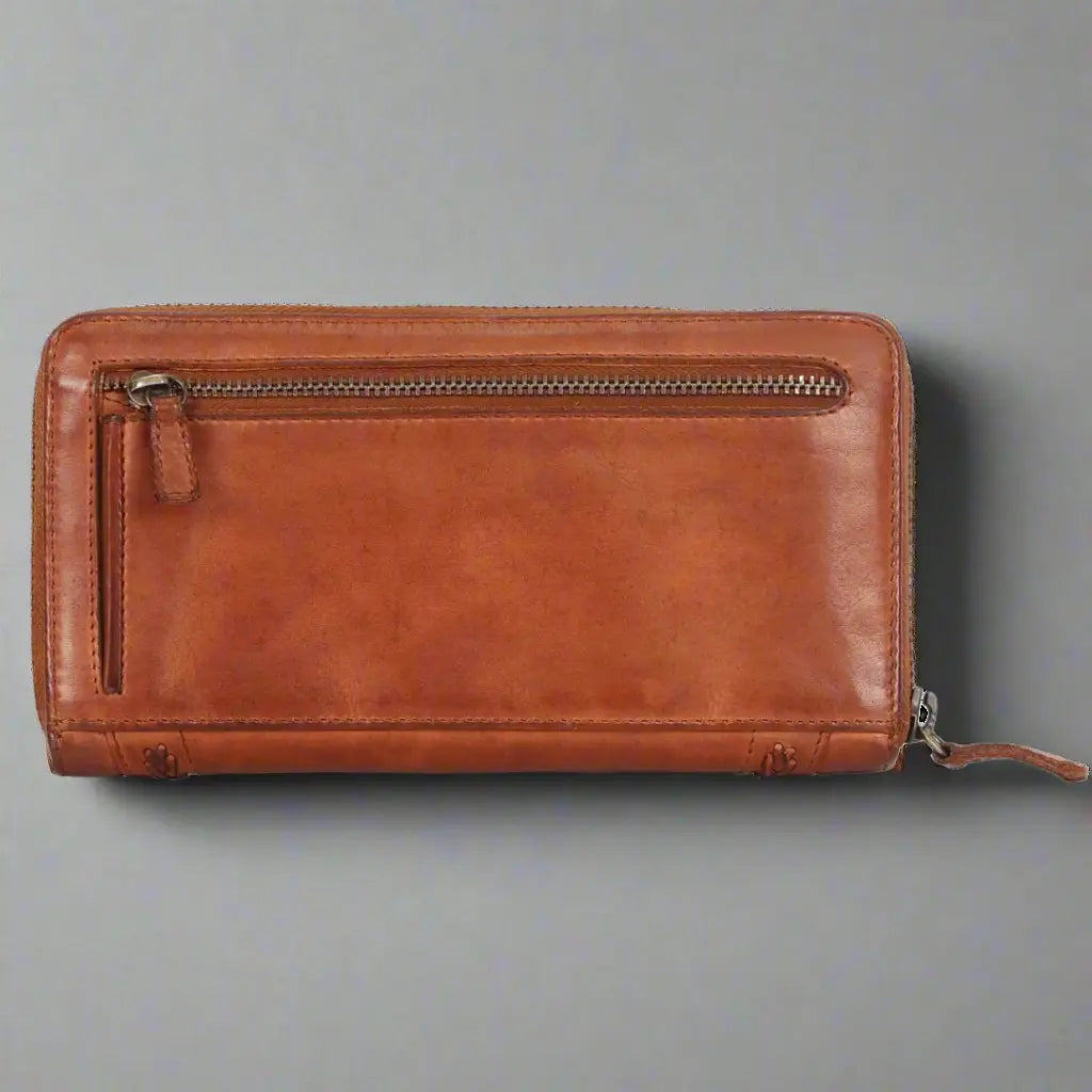 Women's RFID Blocking Zip Around Wallet with Multiple Card Slots - Perfect for Travel, Shopping & Everyday Use