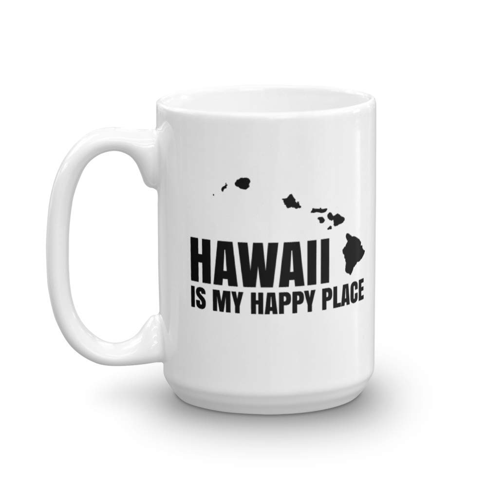 Hawaii Map Coffee Mug - 15oz Travel Souvenir & Birthday Gift for Men & Women