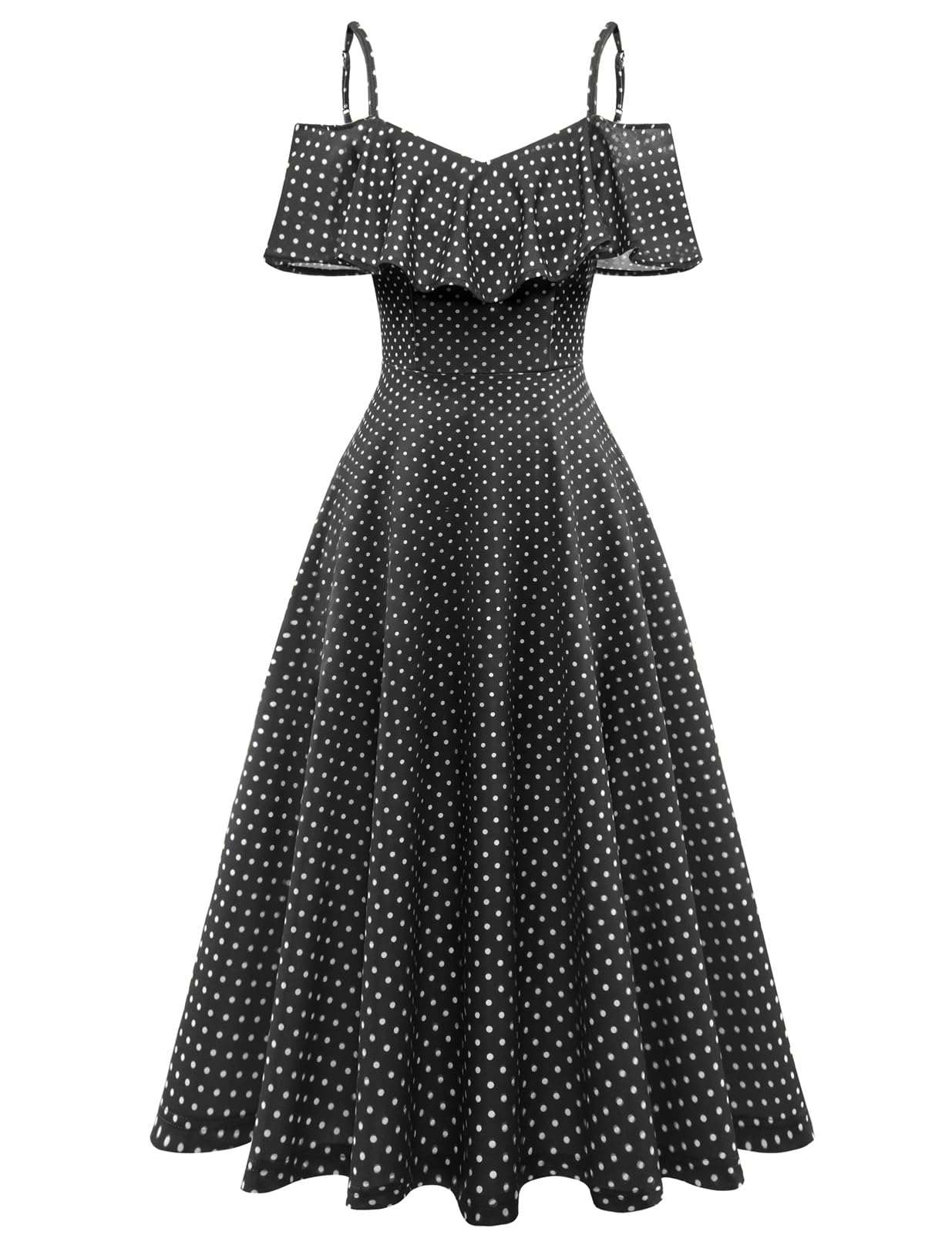 Bbonlinedress Women's Off Shoulder Summer Dress - Elegant A-Line Midi for Wedding Guest, Cocktail Party, Prom & Graduation | Perfect for Formal Events & Homecoming