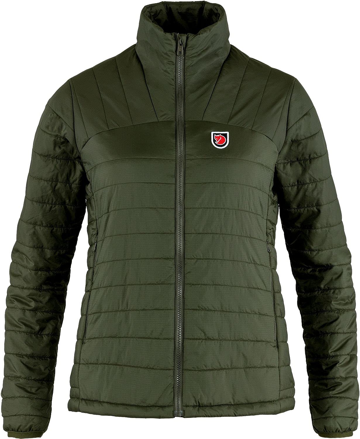 Fjallraven Men's Padded Outdoor Jacket - Waterproof Winter Coat for Hiking & Camping | Deep Forest Green | Large Size US | Perfect for Mountain Adventures & Cold Weather Activities